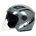 K6 Double Mirror Half Helmet for Men & Women
